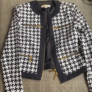 Michael Kors Blazer with Gold Zip Accents 2